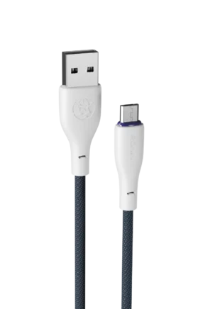 FLEXIN Micro USB Cable showing the premium reinforced micro connector pin layout