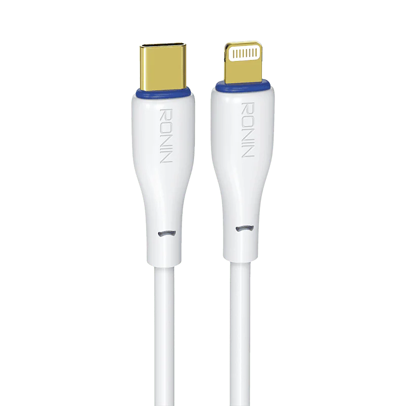 R-2010 Type-C to iPhone cable showing the premium reinforced joints