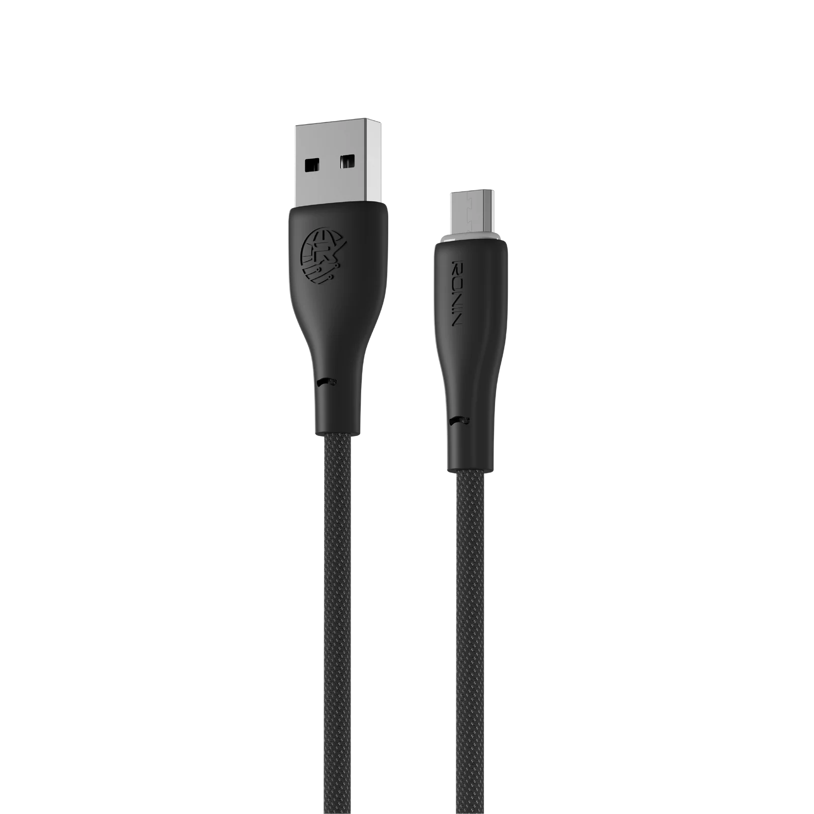 BOLT R-2030 MICRO USB CABLE showing the premium reinforced micro connector pin layout